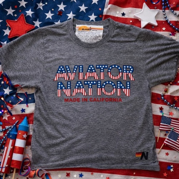 Aviator Nation Tops - 🇺🇸 Aviator Nation July 4th Boyfriend Tee